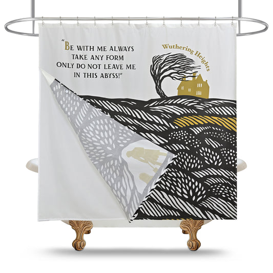 “Embrace the Abyss" Wuthering Height Series Shower Curtain Set