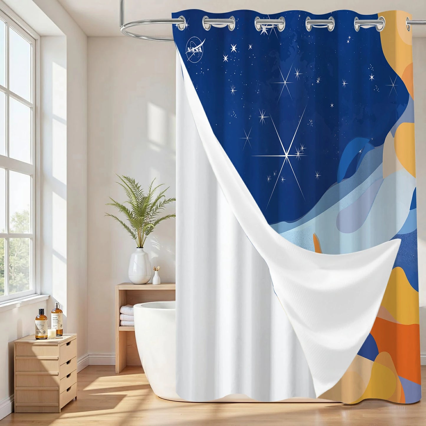“Cosmic Cliff" NASA Series Shower Curtain Set