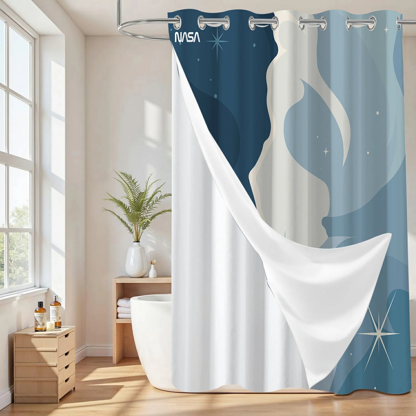 “Cosmic Cliff" NASA Series Shower Curtain Set (Simple style)