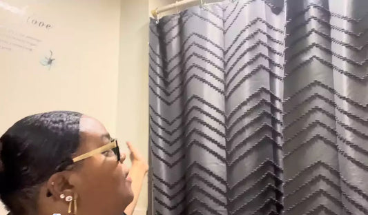 UNBOXING A BOHO SHOWER CURTAIN/INSTALL