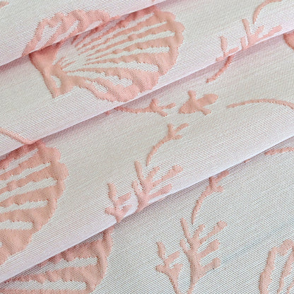 Coastal Loft Series Matelassé Jacquard Shower Curtain (Shell Pink)