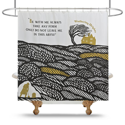 “Embrace the Abyss" Wuthering Height Series Shower Curtain Set