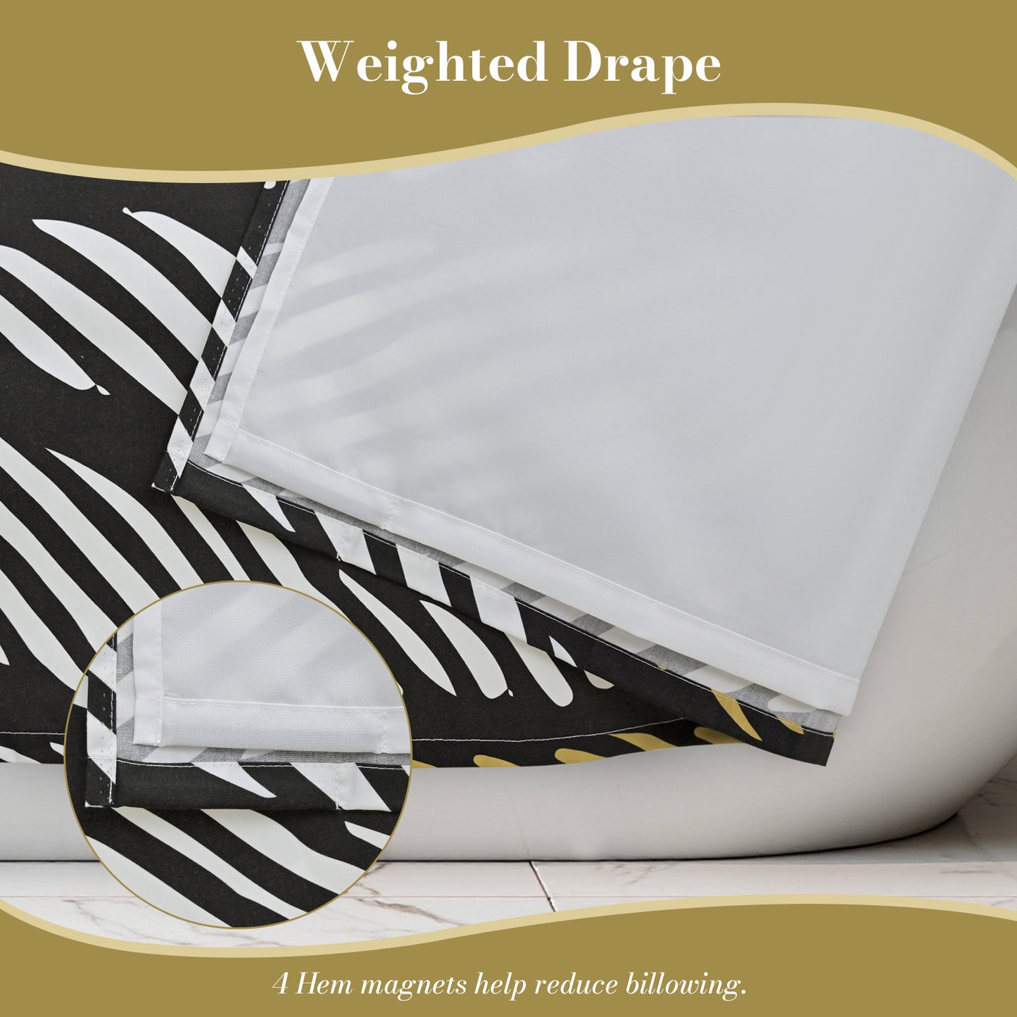 “Embrace the Abyss" Wuthering Height Series Shower Curtain Set