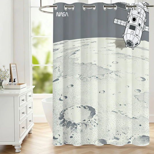 “Orbital Atlas" NASA Series Shower Curtain Set