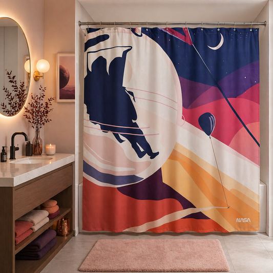 “Orbit of Dreams" NASA Series Shower Curtain Set