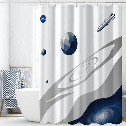 “Celestial Tides" NASA Series Shower Curtain Set