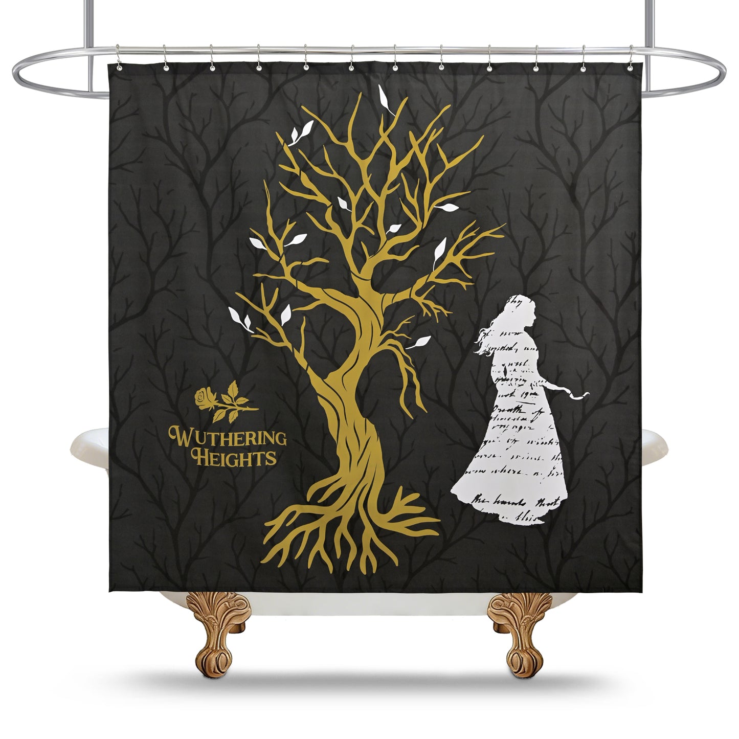 Wuthering Heights The Heartwood of the Moors: Catherine's Spirit Shower Curtain Set