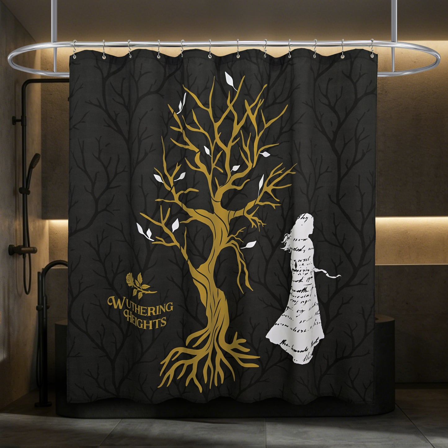 Wuthering Heights The Heartwood of the Moors: Catherine's Spirit Shower Curtain Set