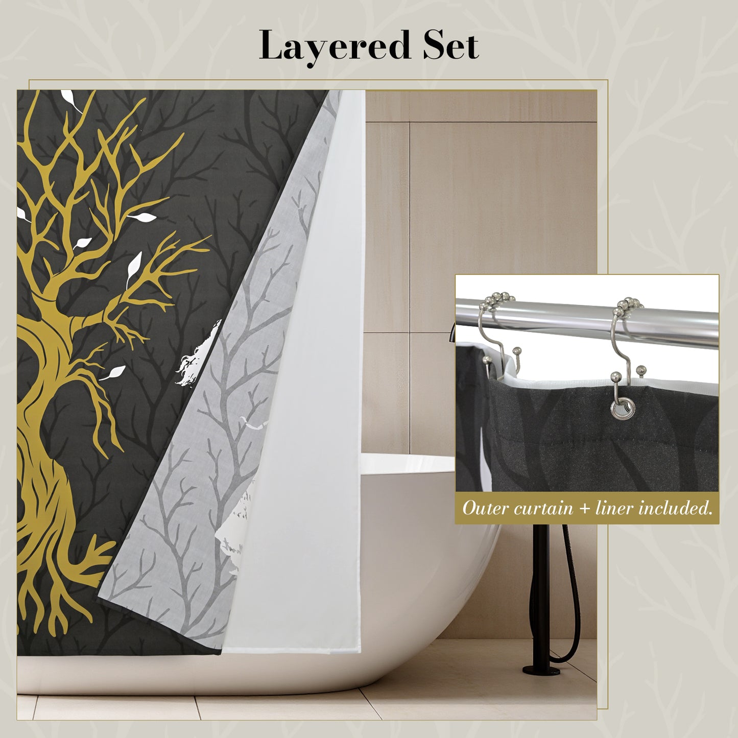 Wuthering Heights The Heartwood of the Moors: Catherine's Spirit Shower Curtain Set