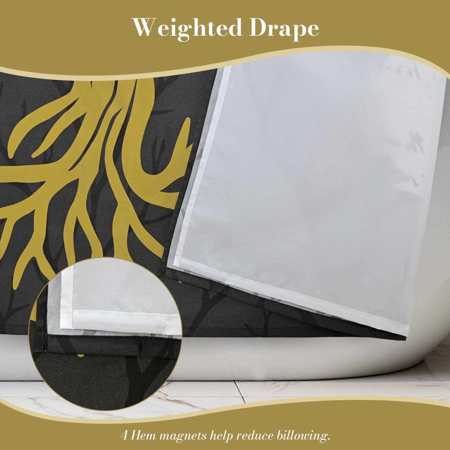 Wuthering Heights The Heartwood of the Moors: Catherine's Spirit Shower Curtain Set