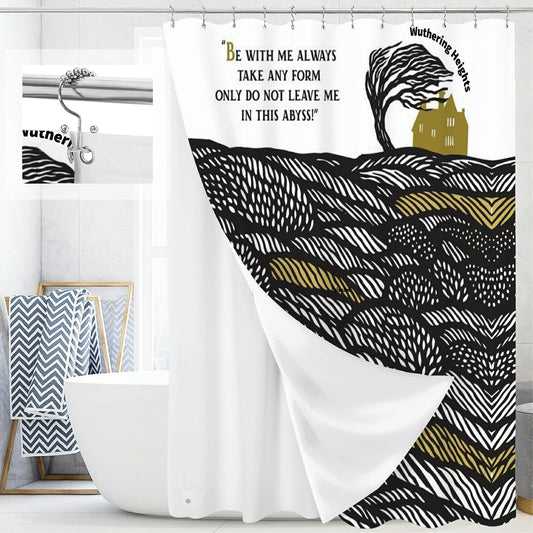 “Embrace the Abyss" Wuthering Height Series Shower Curtain Set