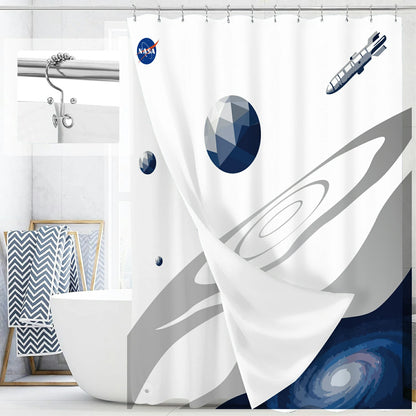 “Celestial Tides" NASA Series Shower Curtain Set