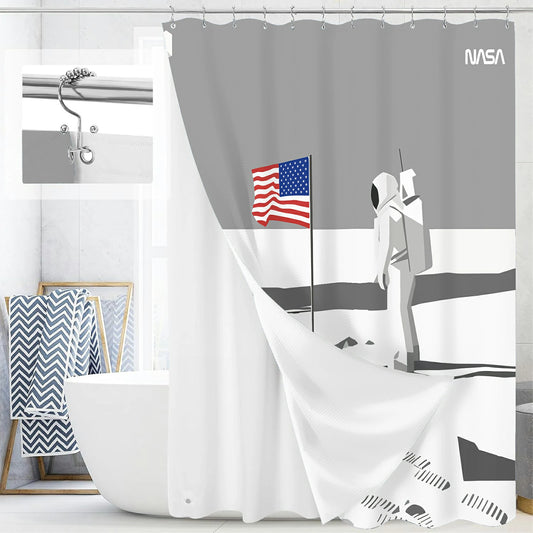 “Silent Tranquility” NASA Series Shower Curtain Set