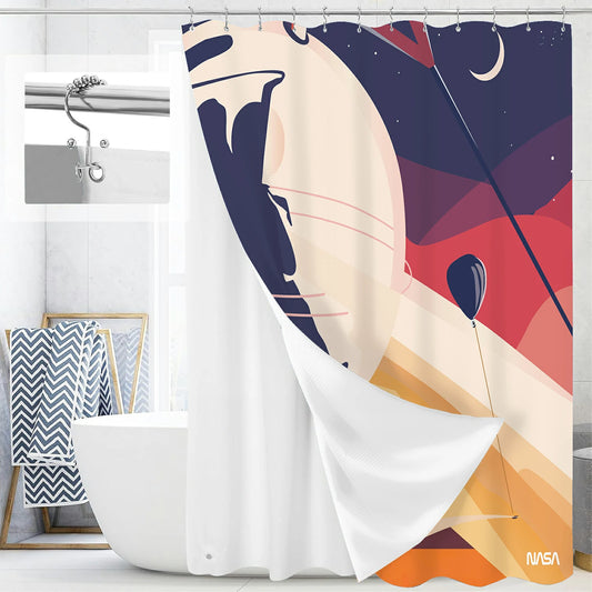 “Orbit of Dreams" NASA Series Shower Curtain Set