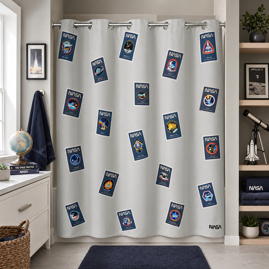 “Postcards from Space" NASA Series Shower Curtain Set