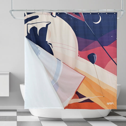 “Orbit of Dreams" NASA Series Shower Curtain Set