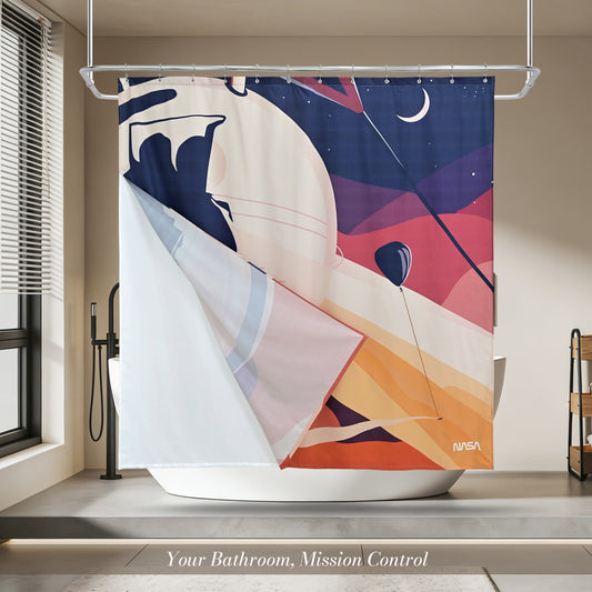 “Orbit of Dreams" NASA Series Shower Curtain Set