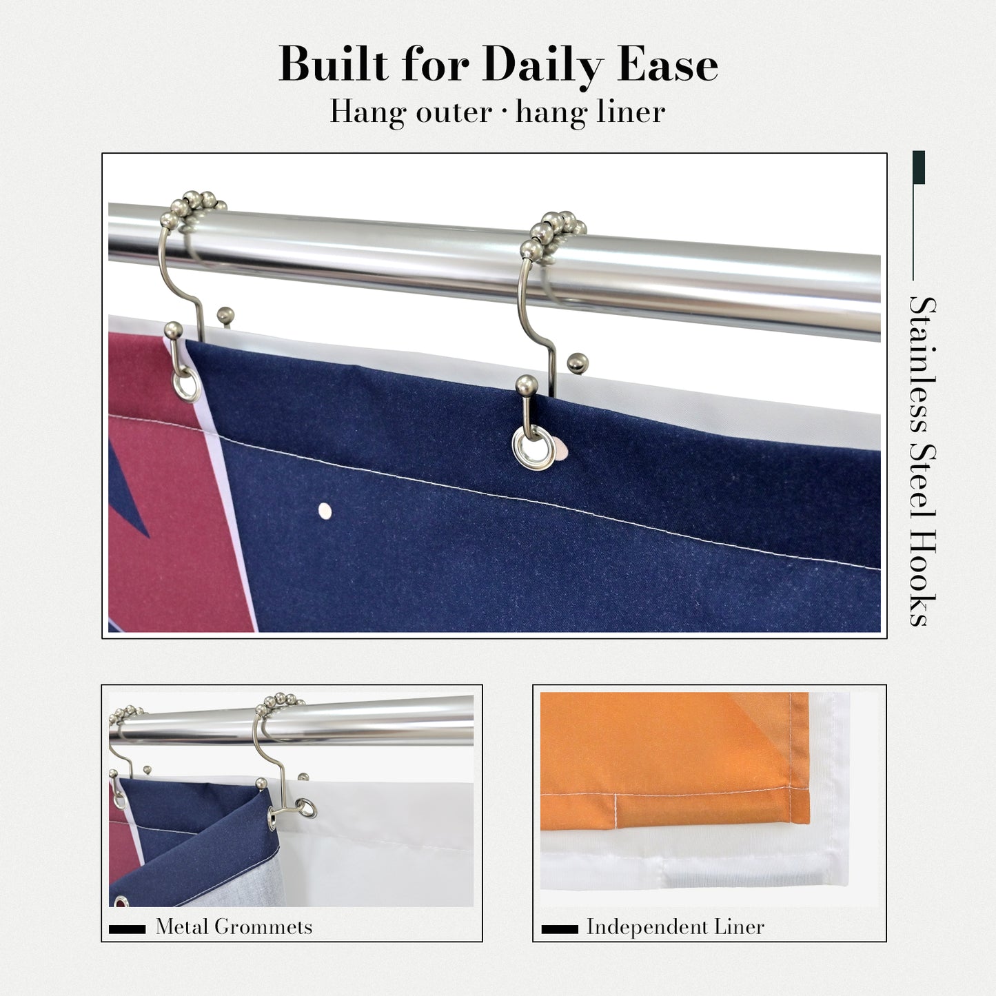 “Orbit of Dreams" NASA Series Shower Curtain Set