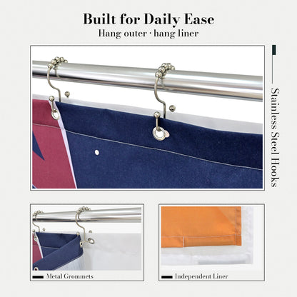 “Orbit of Dreams" NASA Series Shower Curtain Set