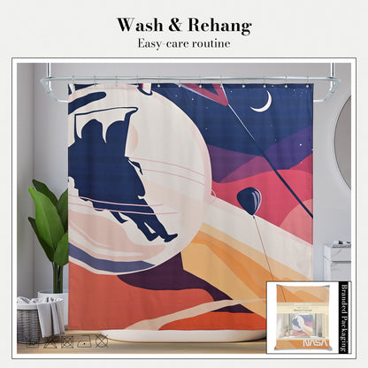 “Orbit of Dreams" NASA Series Shower Curtain Set