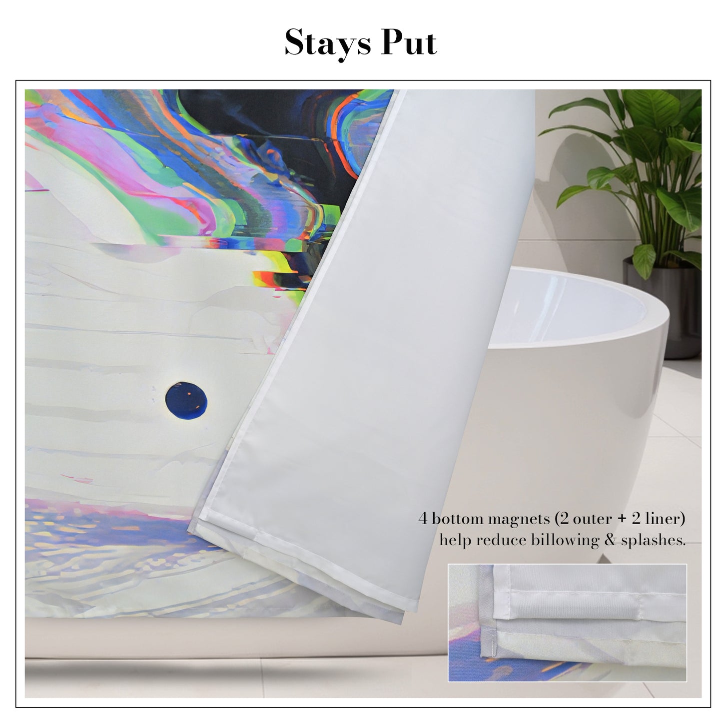 “Cosmic Glitch" NASA Series Shower Curtain Set