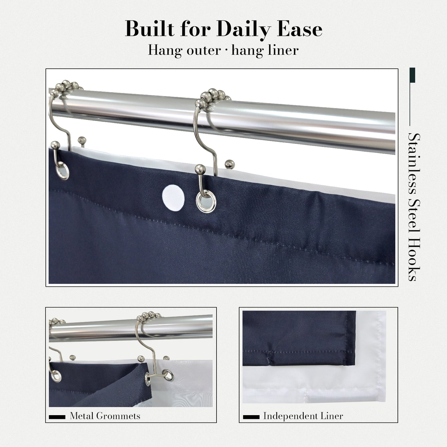 “Golden Orbits" NASA Series Shower Curtain Set