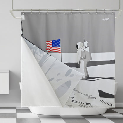 “Silent Tranquility” NASA Series Shower Curtain Set
