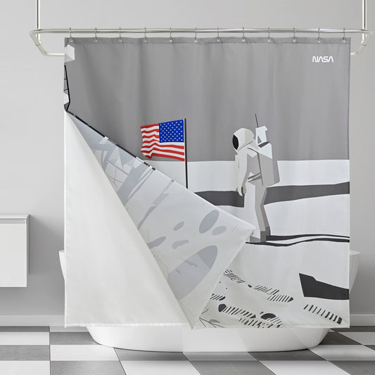 “Silent Tranquility” NASA Series Shower Curtain Set