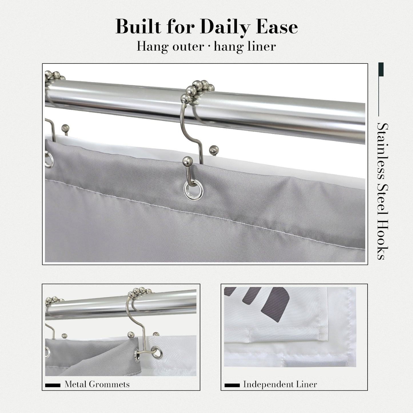 “Silent Tranquility” NASA Series Shower Curtain Set