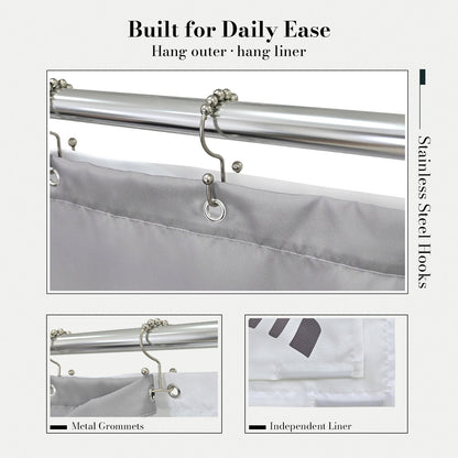 “Silent Tranquility” NASA Series Shower Curtain Set