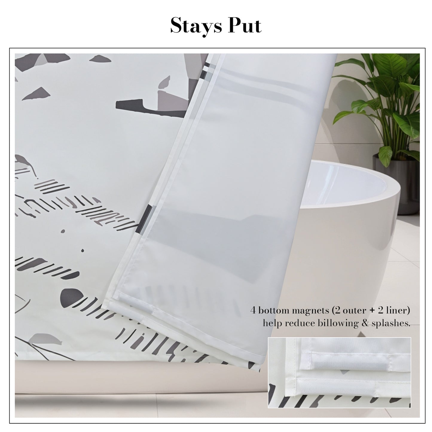 “Silent Tranquility” NASA Series Shower Curtain Set