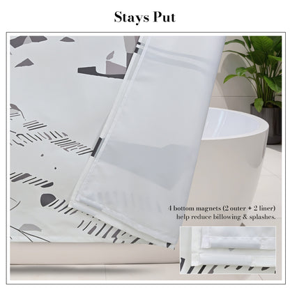 “Silent Tranquility” NASA Series Shower Curtain Set