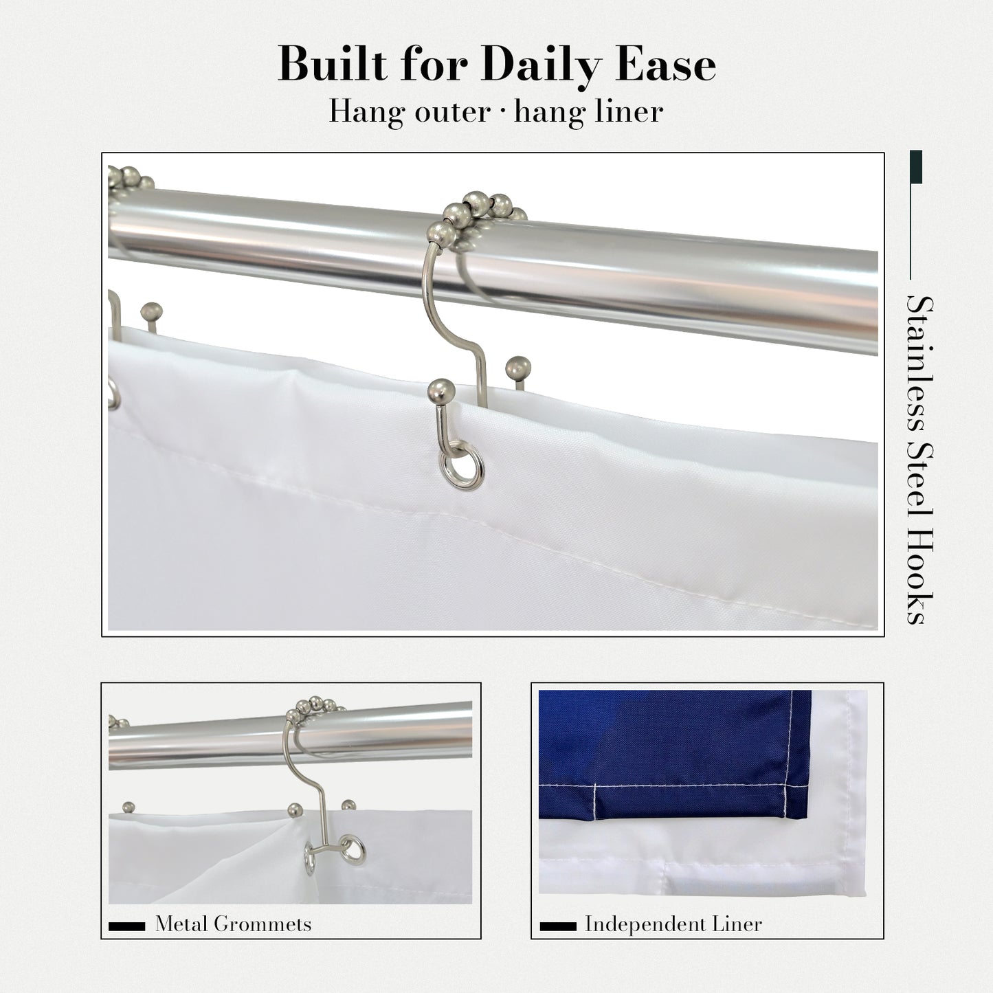 “Celestial Tides" NASA Series Shower Curtain Set