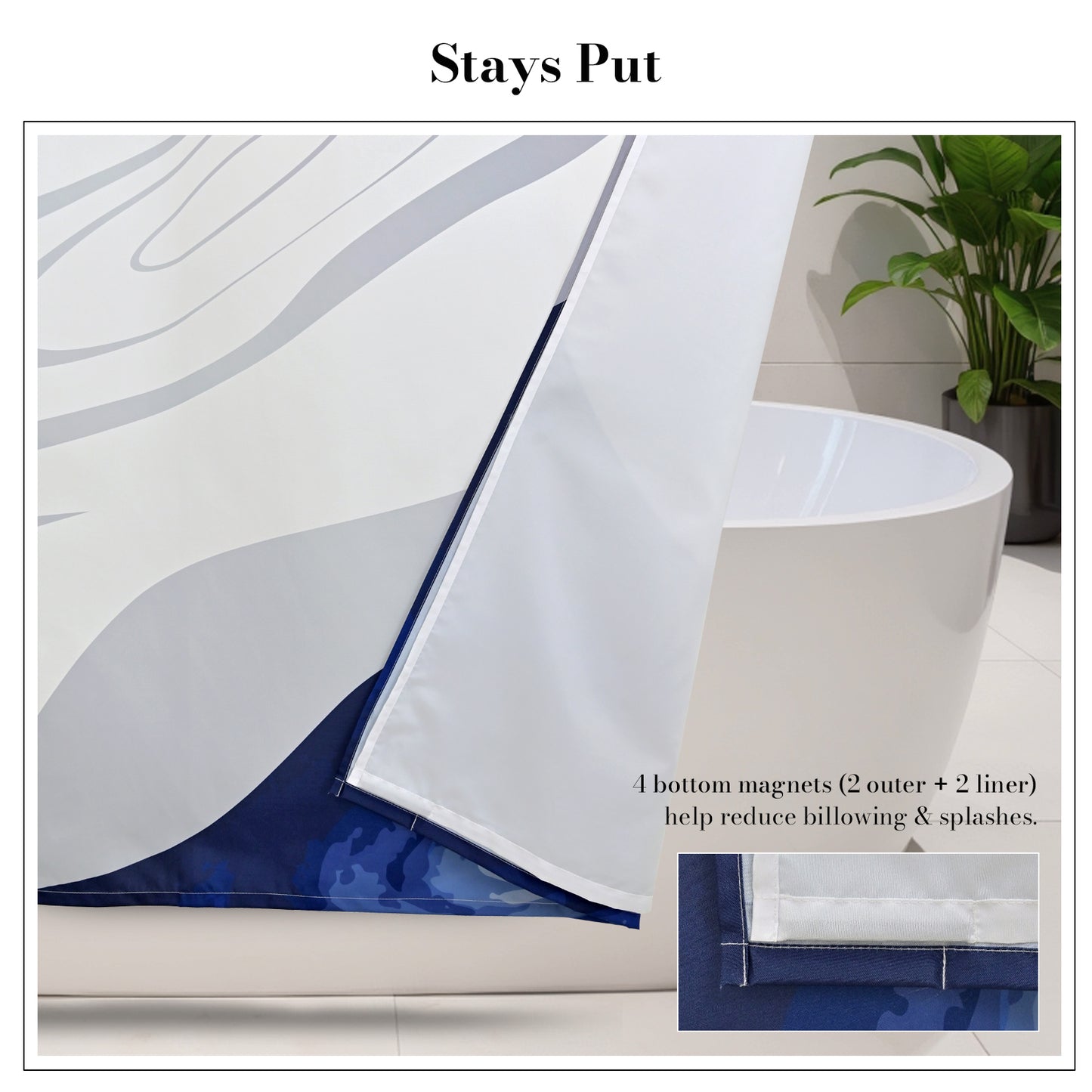 “Celestial Tides" NASA Series Shower Curtain Set