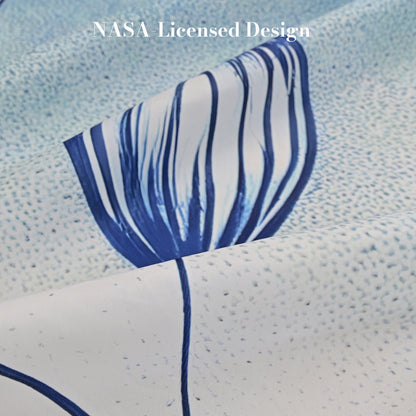 “Orbit of Dreams" NASA Series Shower Curtain Set (Blue)
