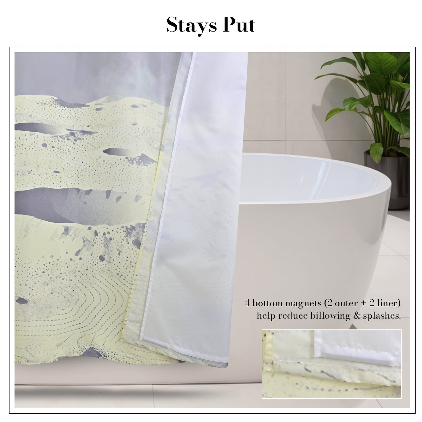 “Lunar Overlook" NASA Series Shower Curtain Set