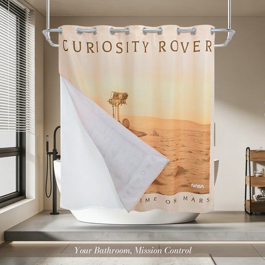 “Curiosity, Morning on Mars" NASA Series Shower Curtain Set