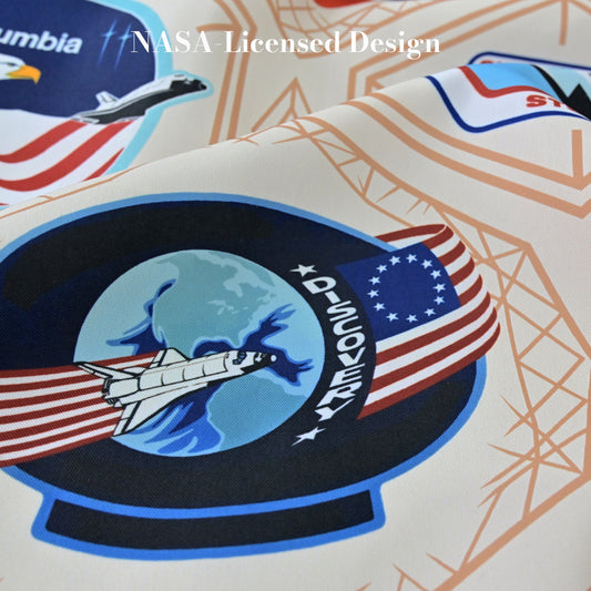 “Mission Patch Mosaic" NASA Series Shower Curtain Set