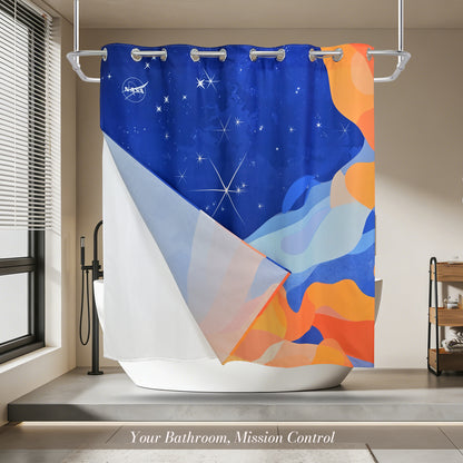 “Cosmic Dunes" NASA Series Shower Curtain Set