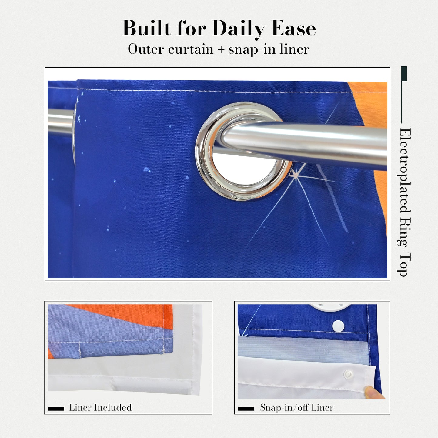 “Cosmic Dunes" NASA Series Shower Curtain Set