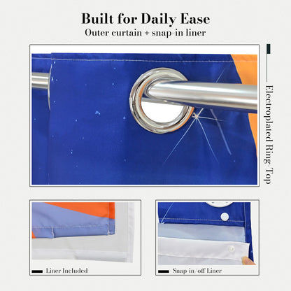 “Cosmic Dunes" NASA Series Shower Curtain Set