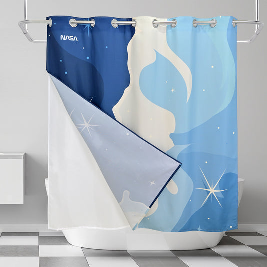 “Carina Cascade" NASA Series Shower Curtain Set (Simple Style)