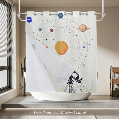 “Home Observatory" NASA Series Shower Curtain Set