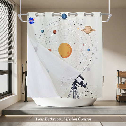 “Home Observatory" NASA Series Shower Curtain Set