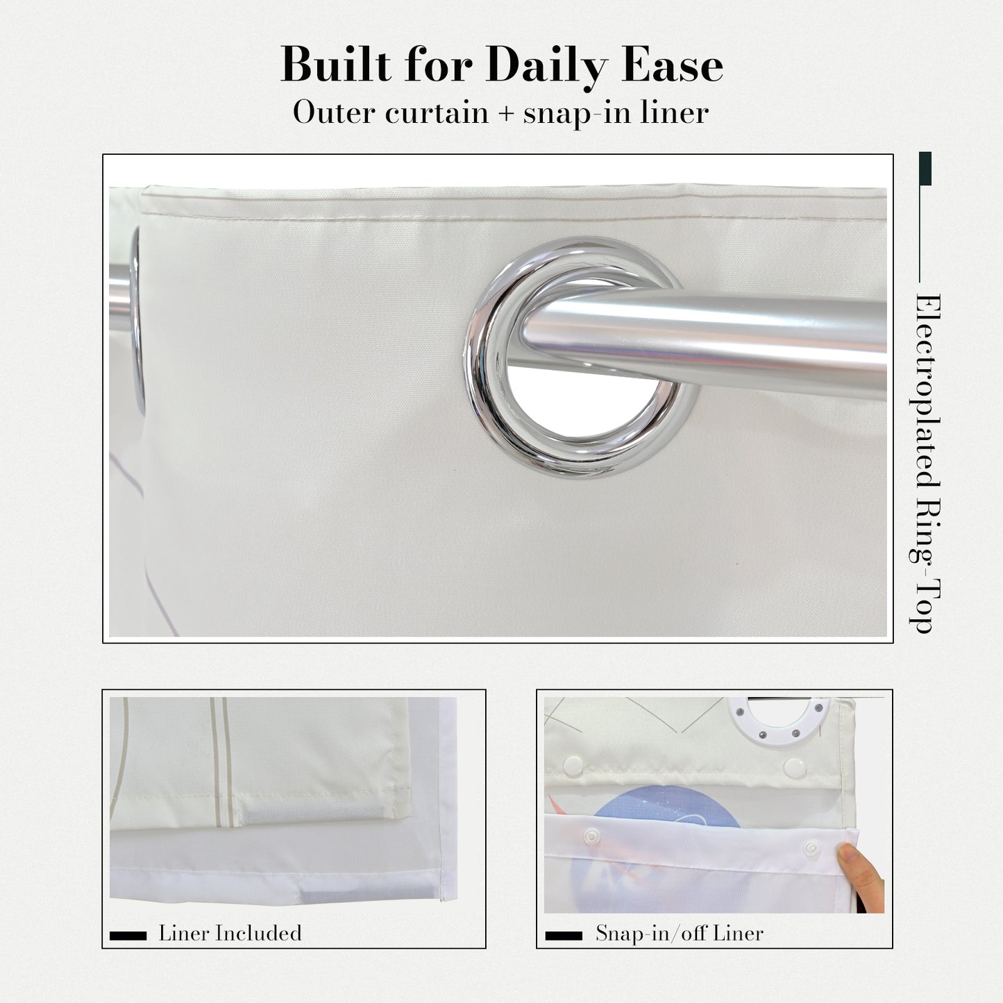 “Home Observatory" NASA Series Shower Curtain Set