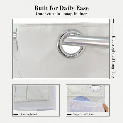 “Home Observatory" NASA Series Shower Curtain Set
