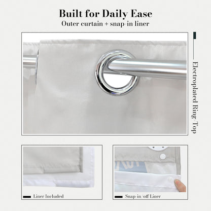 “Postcards from Space" NASA Series Shower Curtain Set