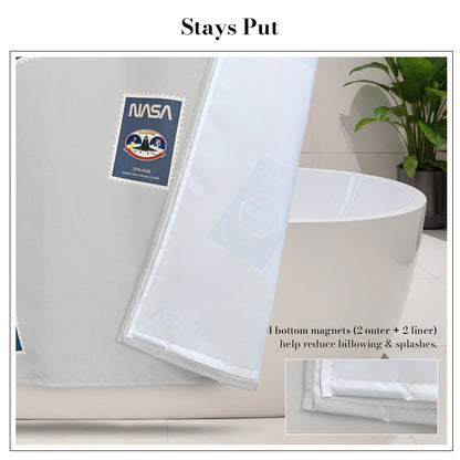 “Postcards from Space" NASA Series Shower Curtain Set